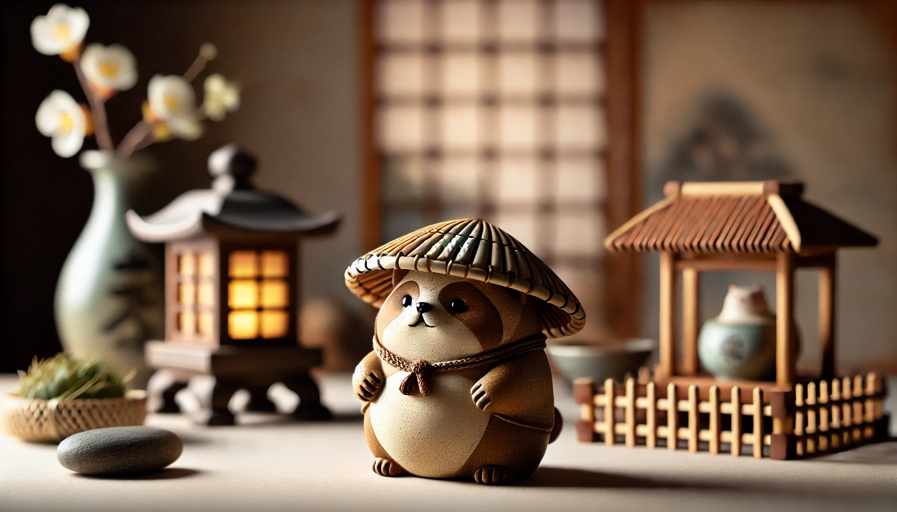 Les statues de Tanuki, symboles de chance et de tradition japonaise